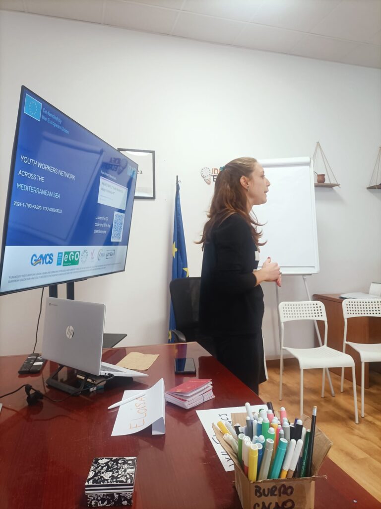 Youth workers during the Rome workshop