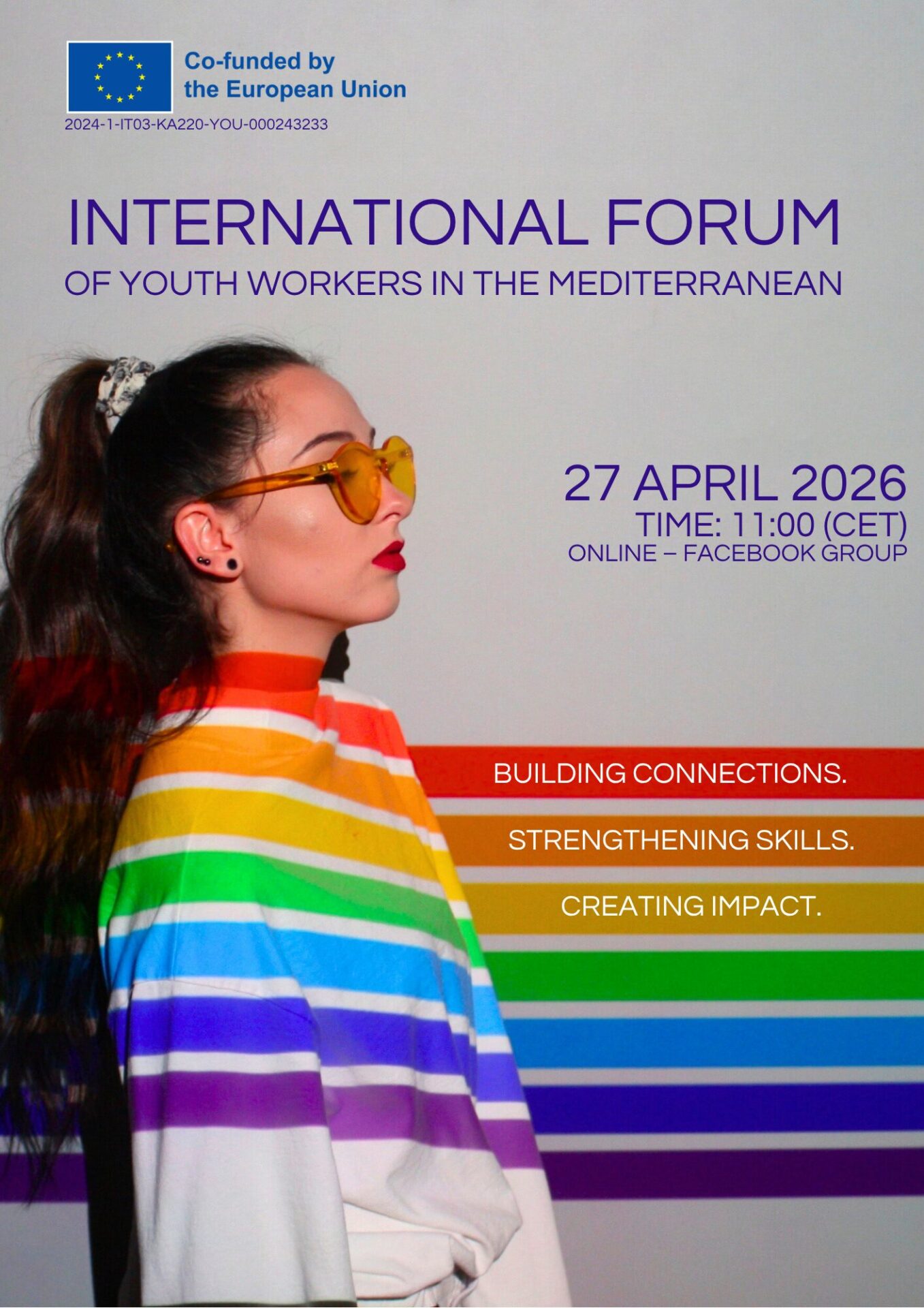 International Forum of Youth Workers in the Mediterranean event poster